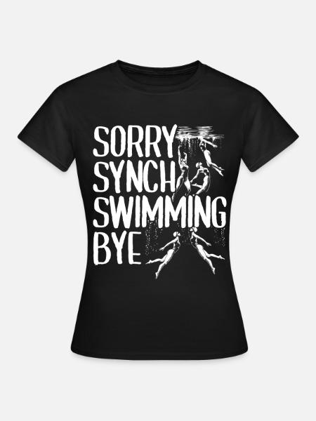 Synchronschwimmen Synchro Schwimmer - Frauen T-Shirt - Schwarz