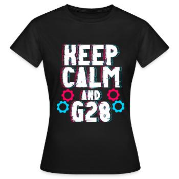 Opérateur de machine de découpe - T-shirt Femme - noir - Devant - AI Model Female 172 dark (172cm)