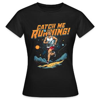 Marathon Marathon Runner - Women's T-Shirt - black - Front - AI Model Female 172 dark (172cm)