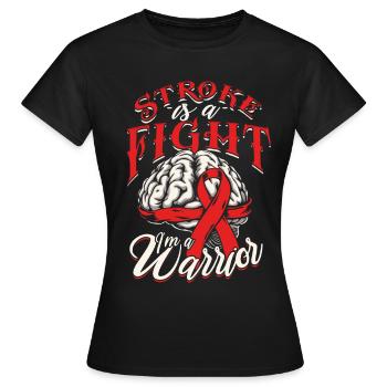 Schlaganfall Erholung - Frauen T-Shirt - Schwarz - Vorne - AI Model Female 172 dark (172cm)