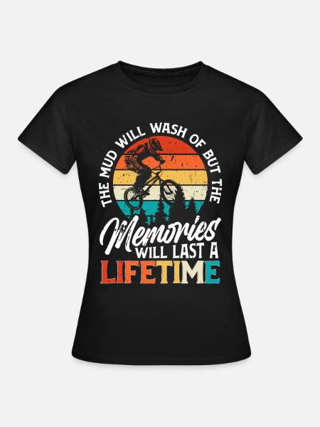 Cyclo-cross La boue va se laver - T-shirt Femme - noir