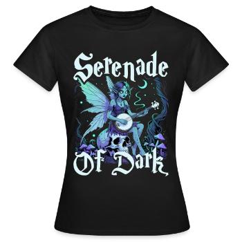 Fairycore Fée Gothique Sérénade Des Ténèbres - T-shirt Femme - noir - Devant - AI Model Female 172 dark (172cm)