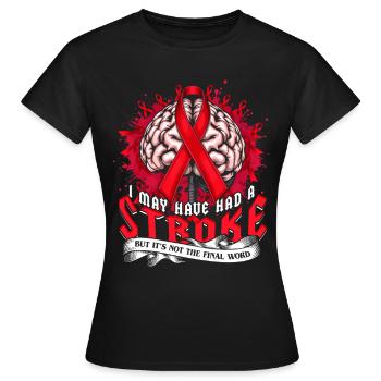 Schlaganfall Erholung - Frauen T-Shirt - Schwarz - Vorne - AI Model Female 172 dark (172cm)