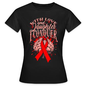 Schlaganfall Erholung - Frauen T-Shirt - Schwarz - Vorne - AI Model Female 172 dark (172cm)