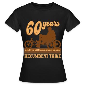 Tricycle couché Tricycle couché - T-shirt Femme - noir - Devant - AI Model Female 172 dark (172cm)