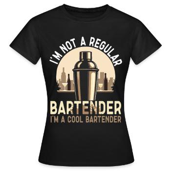 Barman Barman Barman - T-shirt Femme - noir - Devant - AI Model Female 172 dark (172cm)