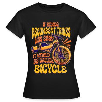 Tricycle couché Tricycle couché - T-shirt Femme - noir - Devant - AI Model Female 172 dark (172cm)