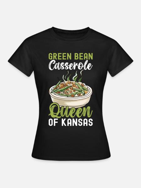 Grüne Bohnen Auflauf - Frauen T-Shirt - Schwarz