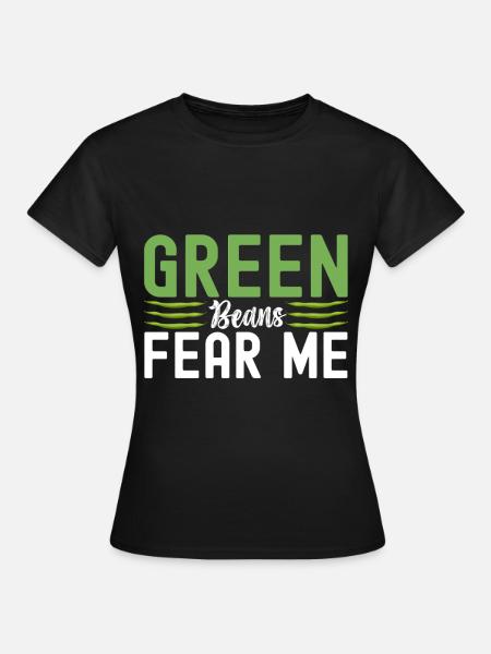 Grüne Bohnen Auflauf - Frauen T-Shirt - Schwarz