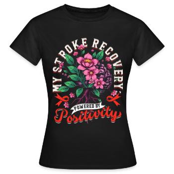 Schlaganfall Erholung - Frauen T-Shirt - Schwarz - Vorne - AI Model Female 172 dark (172cm)