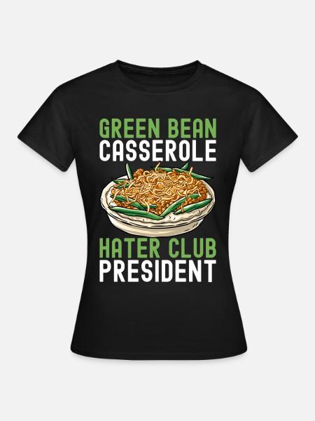 Grüne Bohnen Auflauf - Frauen T-Shirt - Schwarz