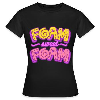 Polsterer Polsterin Polsterei Foam Sweet Foam - Frauen T-Shirt - Schwarz - Vorne - AI Model Female 172 dark (172cm)
