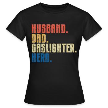 Allume-gaz - T-shirt Femme - noir - Devant - AI Model Female 172 dark (172cm)