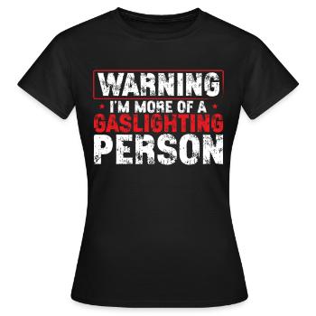 Allume-gaz - T-shirt Femme - noir - Devant - AI Model Female 172 dark (172cm)