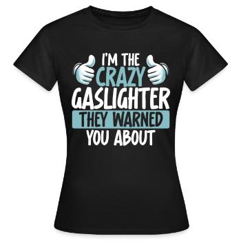 Allume-gaz - T-shirt Femme - noir - Devant - AI Model Female 172 dark (172cm)
