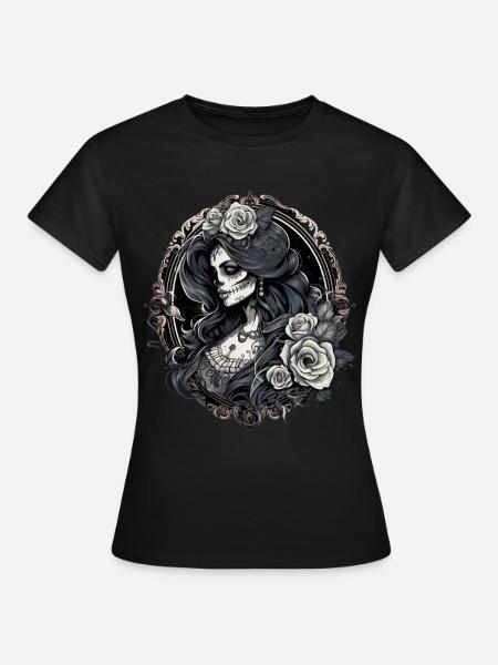 Esthétique La Catrina - T-shirt Femme - noir