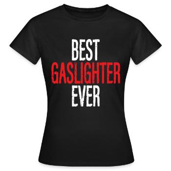 Allume-gaz - T-shirt Femme - noir - Devant - AI Model Female 172 dark (172cm)