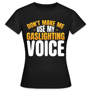 Allume-gaz - T-shirt Femme - noir - Devant - AI Model Female 172 dark (172cm)
