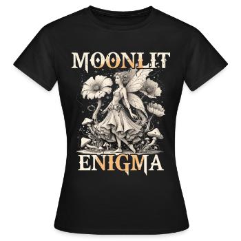 Fairycore Fairy Gothic Moonlit Enigma - Women's T-Shirt - black - Front - AI Model Female 172 dark (172cm)