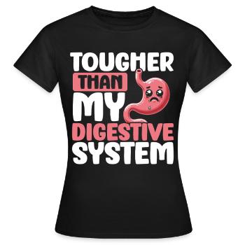Douleur à l’estomac Survivant Douleur à l’estomac - T-shirt Femme - noir - Devant - AI Model Female 172 dark (172cm)