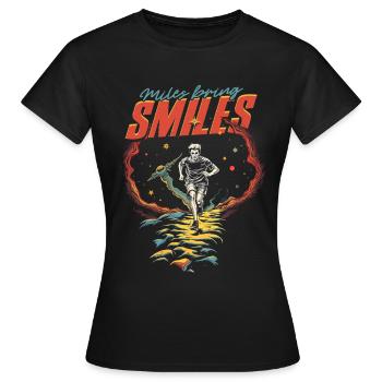 Marathon Marathons Coureurs Running - T-shirt Femme - noir - Devant - AI Model Female 172 dark (172cm)