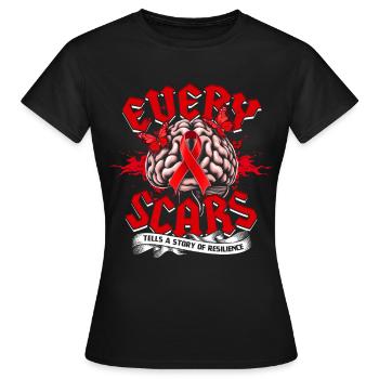 Schlaganfall Erholung - Frauen T-Shirt - Schwarz - Vorne - AI Model Female 172 dark (172cm)