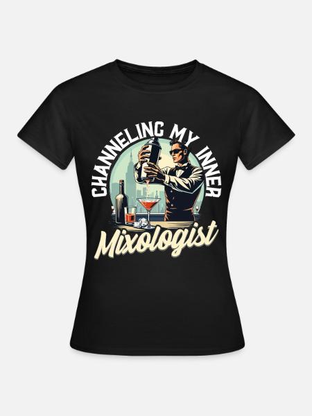 Barkeeper Barmann Bartending Mixologist - Frauen T-Shirt - Schwarz