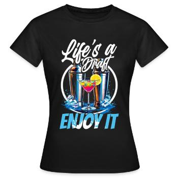 Barman Barman Barman - T-shirt Femme - noir - Devant - AI Model Female 172 dark (172cm)