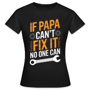 Funny Dad DIYer Saying Dad - Women's T-Shirt - black - Front - AI Model Female 172 dark (172cm)