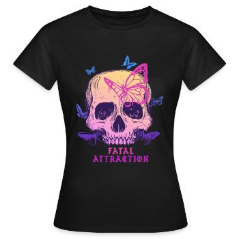 Dark Romance Fatal Attraction - Women's T-Shirt - black - Front - AI Model Female 172 dark (172cm)