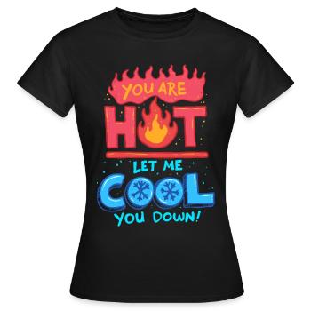 Technicien en climatisation Laissez-moi vous rafraîchir - T-shirt Femme - noir - Devant - AI Model Female 172 dark (172cm)