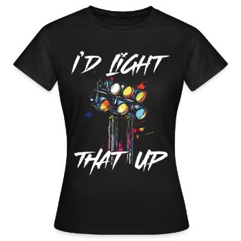 Lighting technician Lighting technician Lighting technology - Women's T-Shirt - black - Front - AI Model Female 172 dark (172cm)