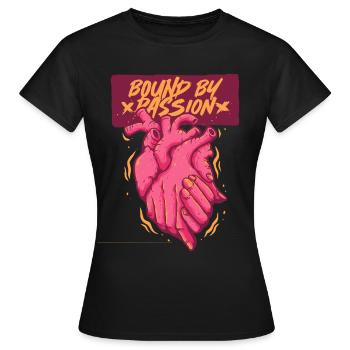 Dark Romance Bound By Passion - Women's T-Shirt - black - Front - AI Model Female 172 dark (172cm)