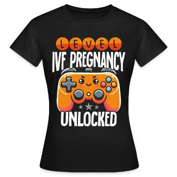 Sensibilisation à l'infertilité FIV fécondation - T-shirt Femme - noir - Devant - AI Model Female 172 dark (172cm)