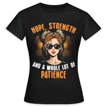 Sensibilisation à l’infertilité FIV Fécondation - T-shirt Femme - noir - Devant - AI Model Female 172 dark (172cm)
