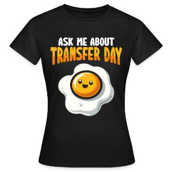 Sensibilisation à l’infertilité FIV Fécondation - T-shirt Femme - noir - Devant - AI Model Female 172 dark (172cm)