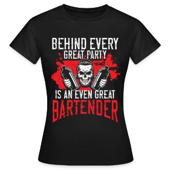 Grand Barman Barman Barmann - T-shirt Femme - noir - Devant - AI Model Female 172 dark (172cm)