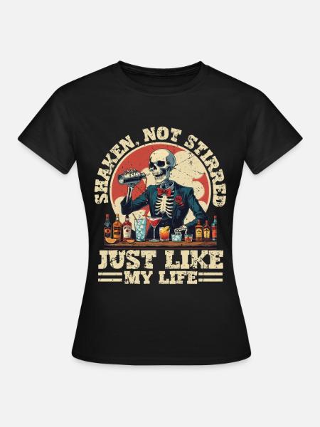 Barkeeper Barmann Bartending - Frauen T-Shirt - Schwarz