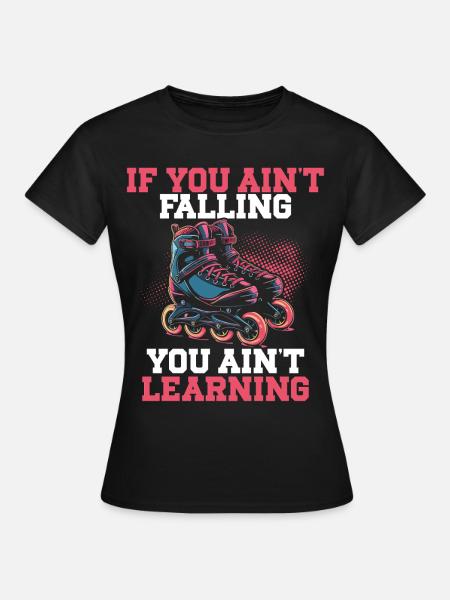 Inline Skating Rollerblading Inline Skates - Frauen T-Shirt - Schwarz