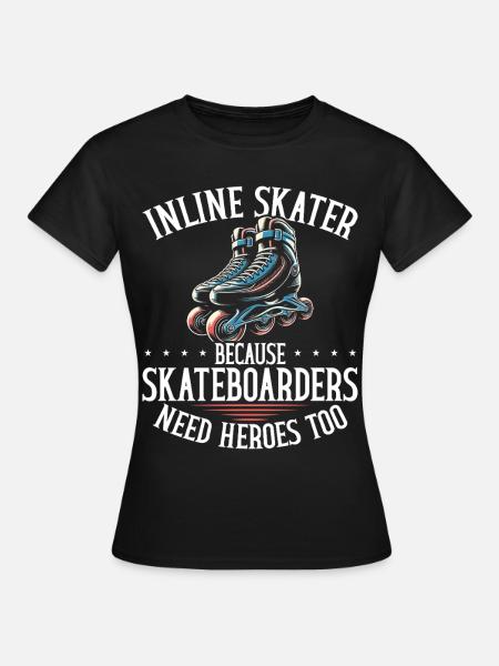 Inline Skating Rollerblading Inline Skates - Frauen T-Shirt - Schwarz