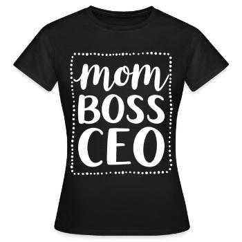 Mom CEO Mental de maman fort - T-shirt Femme - noir - Devant - AI Model Female 172 dark (172cm)