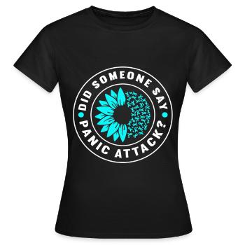 Trouble anxieux Trouble anxieux - T-shirt Femme - noir - Devant - AI Model Female 172 dark (172cm)