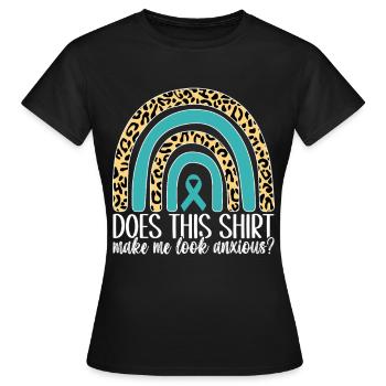 Trouble anxieux Trouble anxieux - T-shirt Femme - noir - Devant - AI Model Female 172 dark (172cm)
