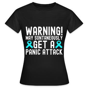 Trouble anxieux Trouble anxieux - T-shirt Femme - noir - Devant - AI Model Female 172 dark (172cm)
