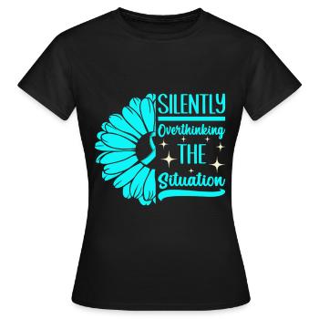 Trouble anxieux Trouble anxieux - T-shirt Femme - noir - Devant - AI Model Female 172 dark (172cm)