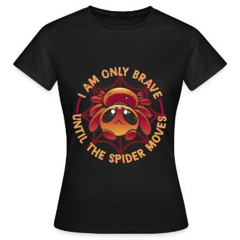 Arachnophobia Spider phobia - Women's T-Shirt - black - Front - AI Model Female 172 dark (172cm)