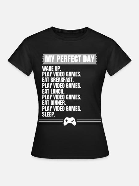 Gaming Design für Zocker Fans - Frauen T-Shirt - Schwarz