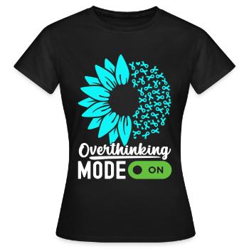 Trouble anxieux Trouble anxieux - T-shirt Femme - noir - Devant - AI Model Female 172 dark (172cm)