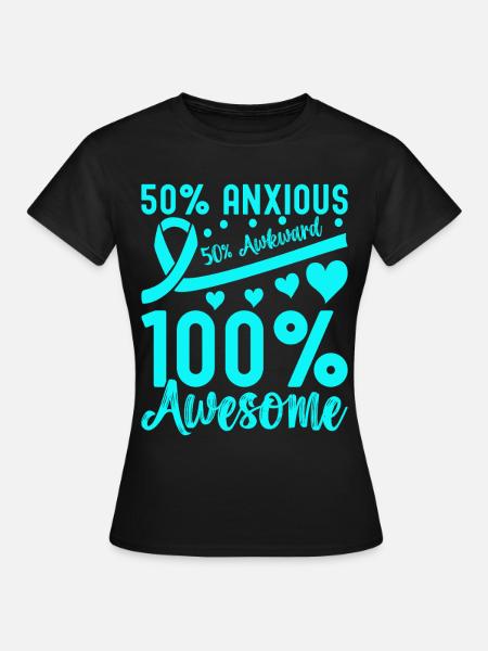 Angststörung Anxiety disorder - Dame-T-shirt - sort