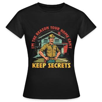Arpenteur-géomètre en bâtiment Inspecteur en bâtiment - T-shirt Femme - noir - Devant - AI Model Female 172 dark (172cm)